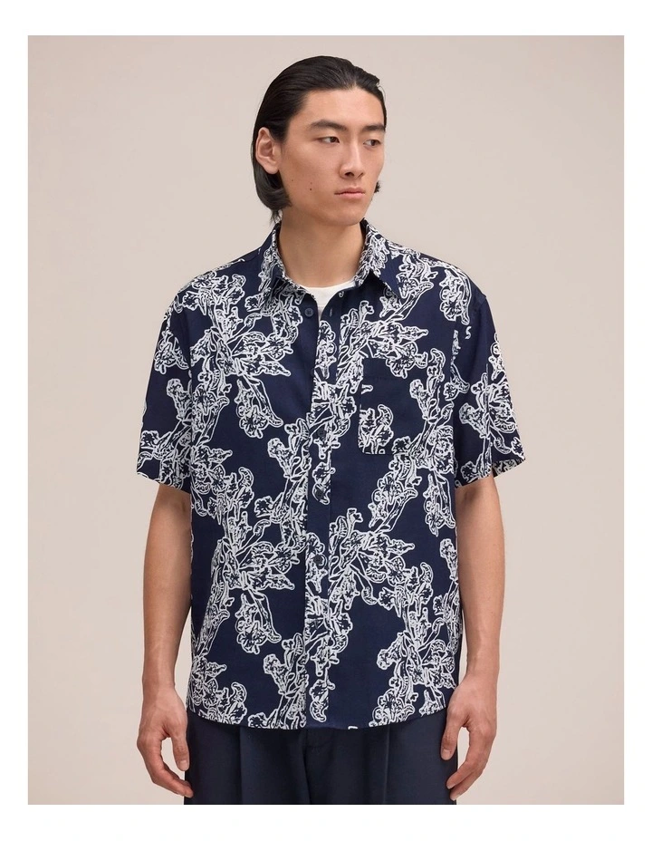 Deon Short Sleeve Shirt Navy Blue image 1