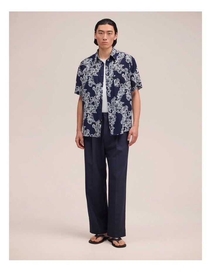 Deon Short Sleeve Shirt Navy Blue image 3