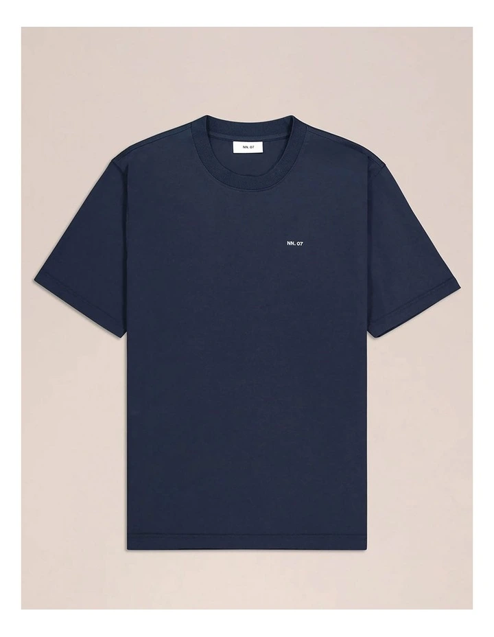 Adam Embroidered T/Shirt Navy Blue image 3