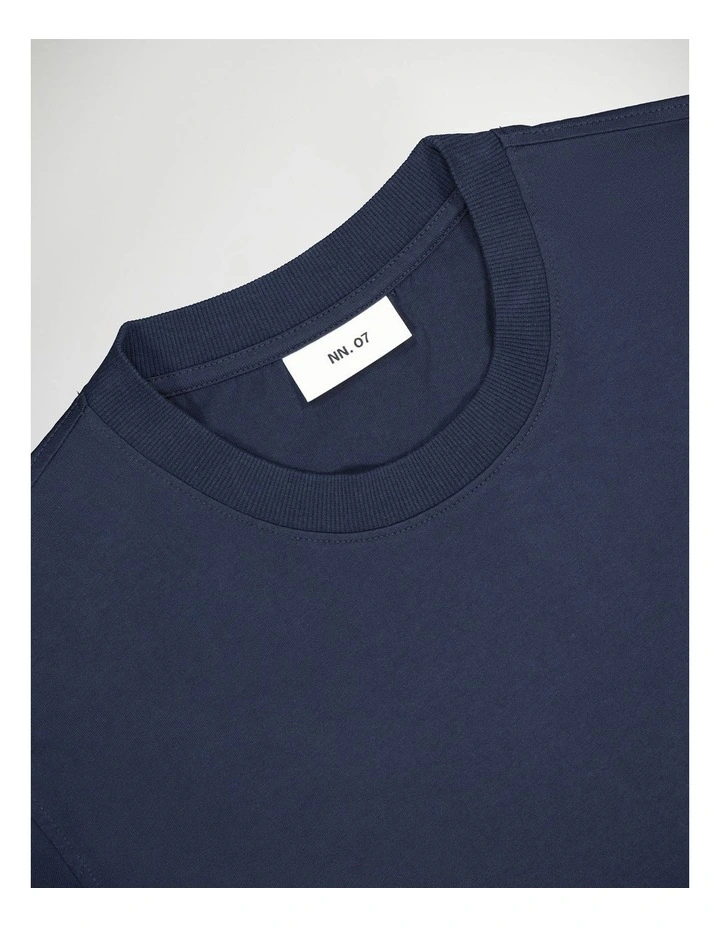 Adam Embroidered T/Shirt Navy Blue image 4