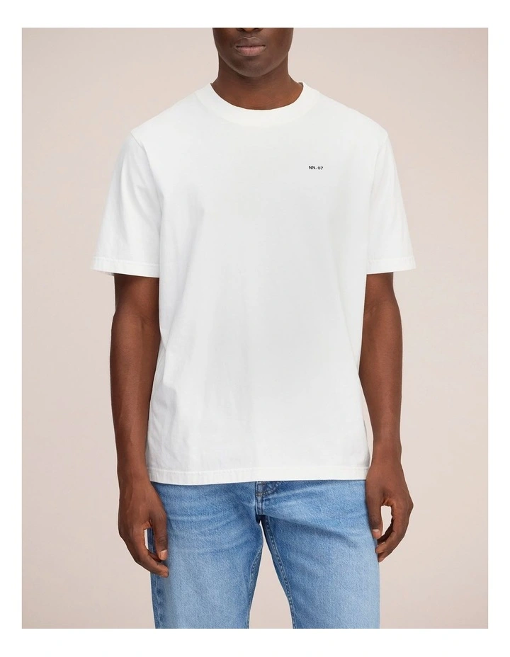 Adam Embroidered T/Shirt White image 1