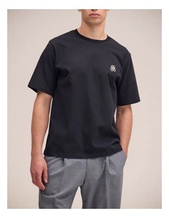Jett Embroidered T/Shirt Black