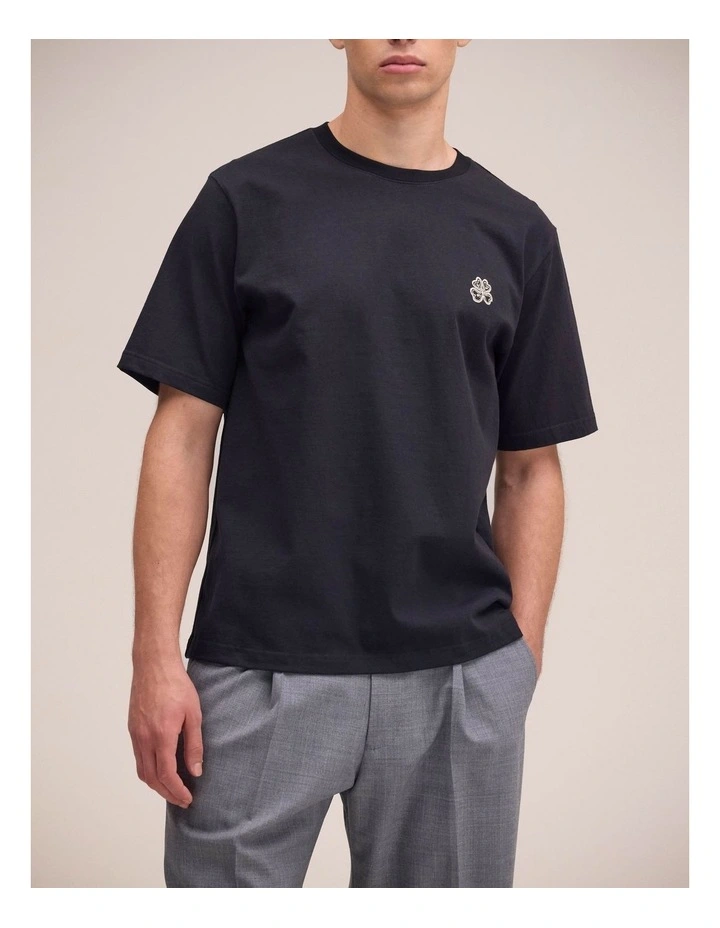 Jett Embroidered T/Shirt Black image 1