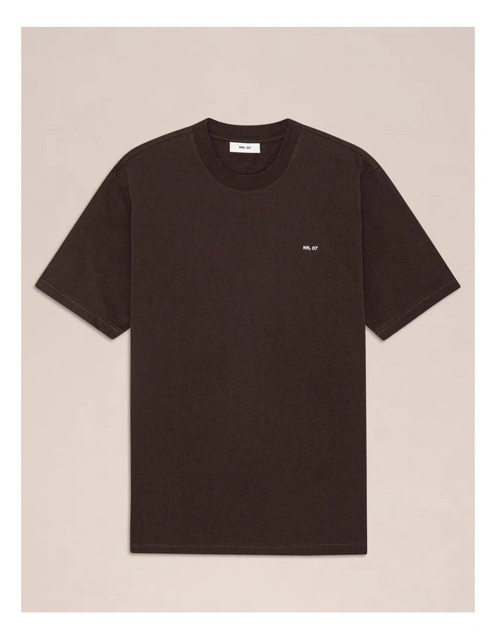 Adam Embroidered T/Shirt Deep Truffle image 4