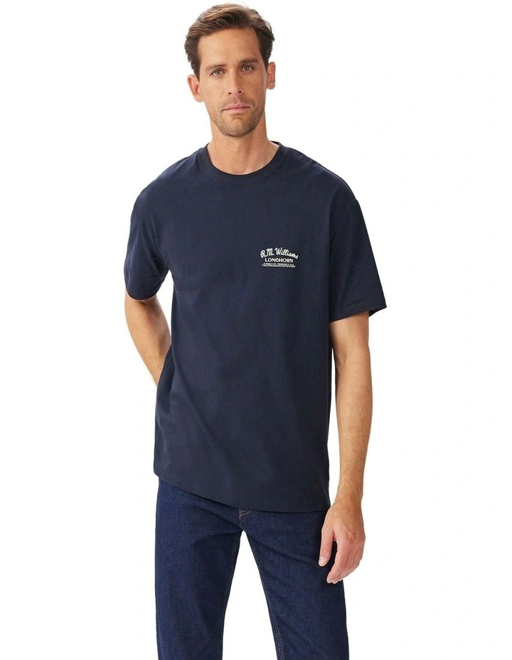 Longhorn T-Shirt Navy image 1