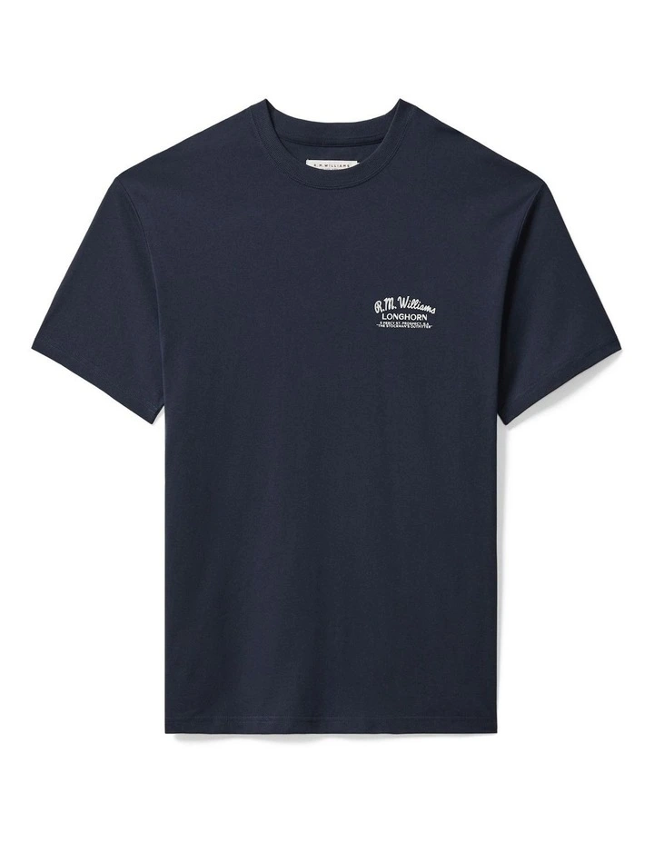 Longhorn T-Shirt Navy image 4