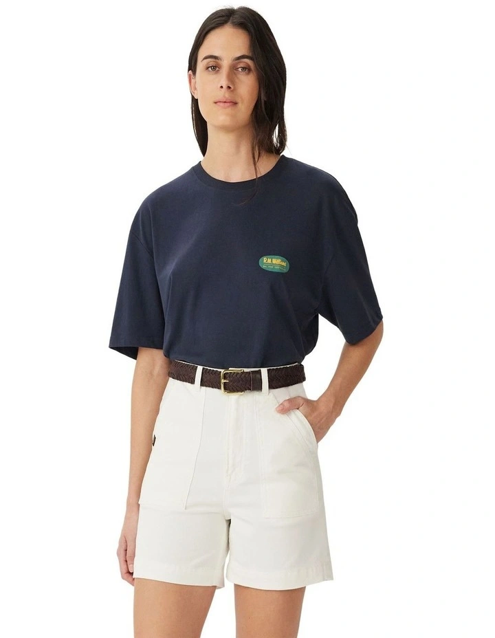 90s Logo T-shirt in Vintage Navy image 5