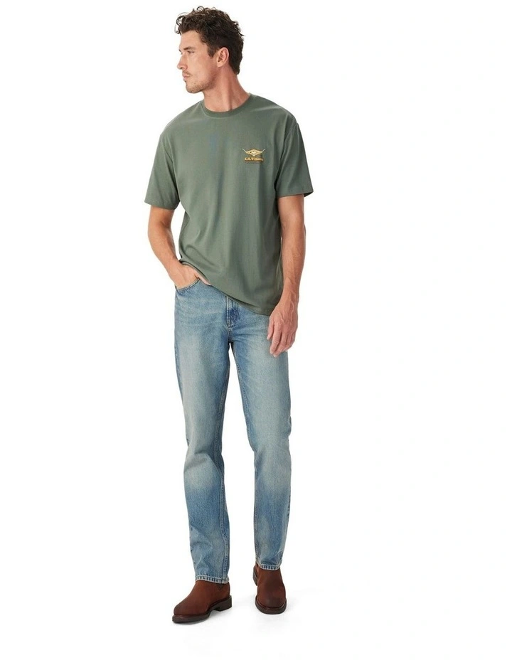 Percy T-shirt in Spruce Green image 3