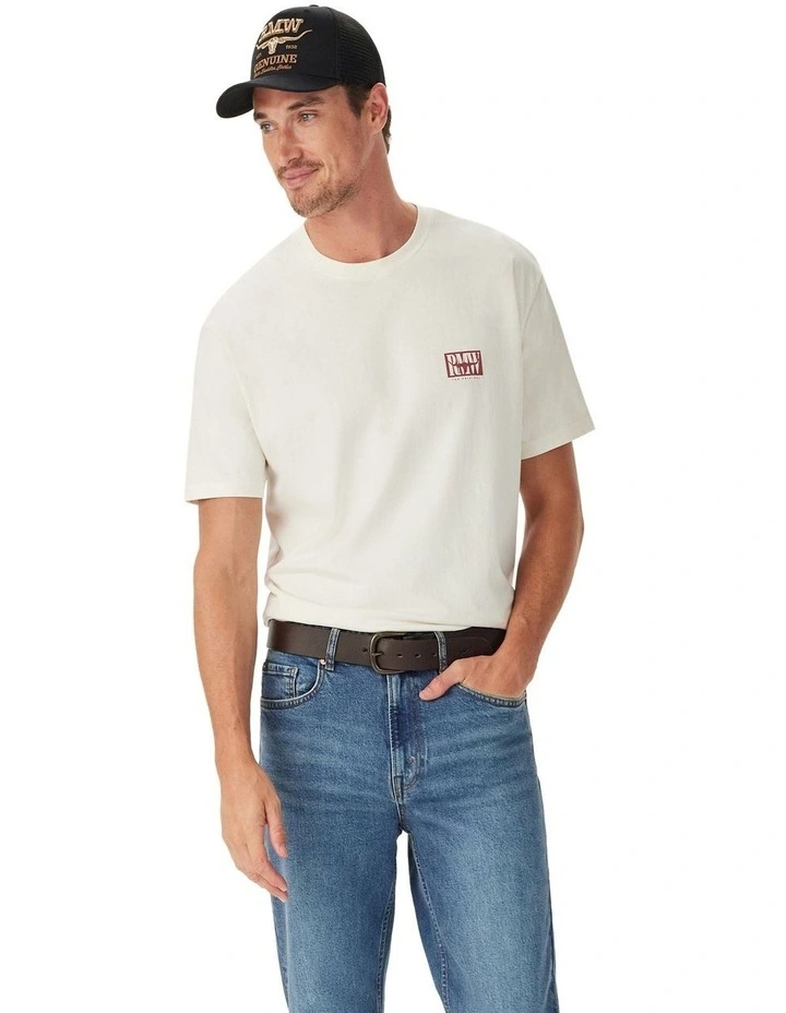 Branded T-shirt in White image 1