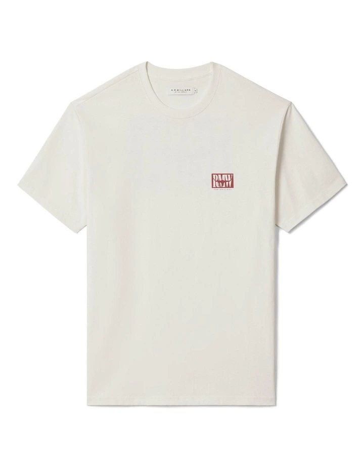 Branded T-shirt in White image 4