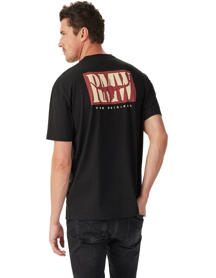 Branded T-shirt in Black image 2