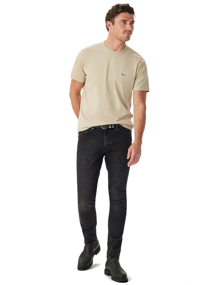 Parson T-shirt in Almond image 3