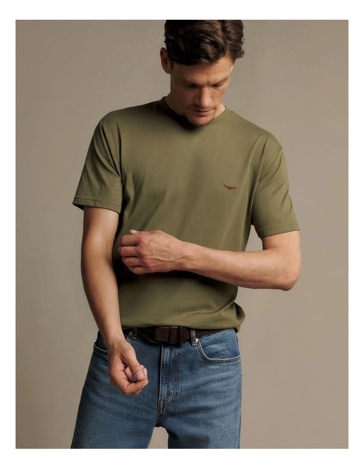 Parson Tee Fatigue in Green image 3