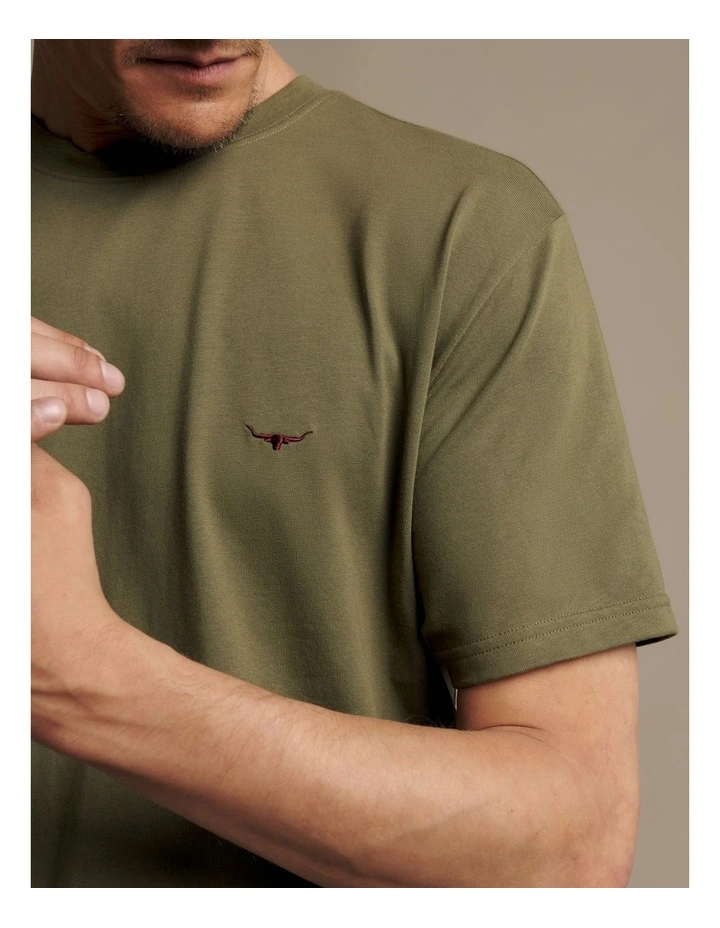 Parson Tee Fatigue in Green image 4