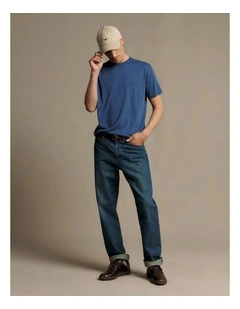 Parson Tee in Mid Blue