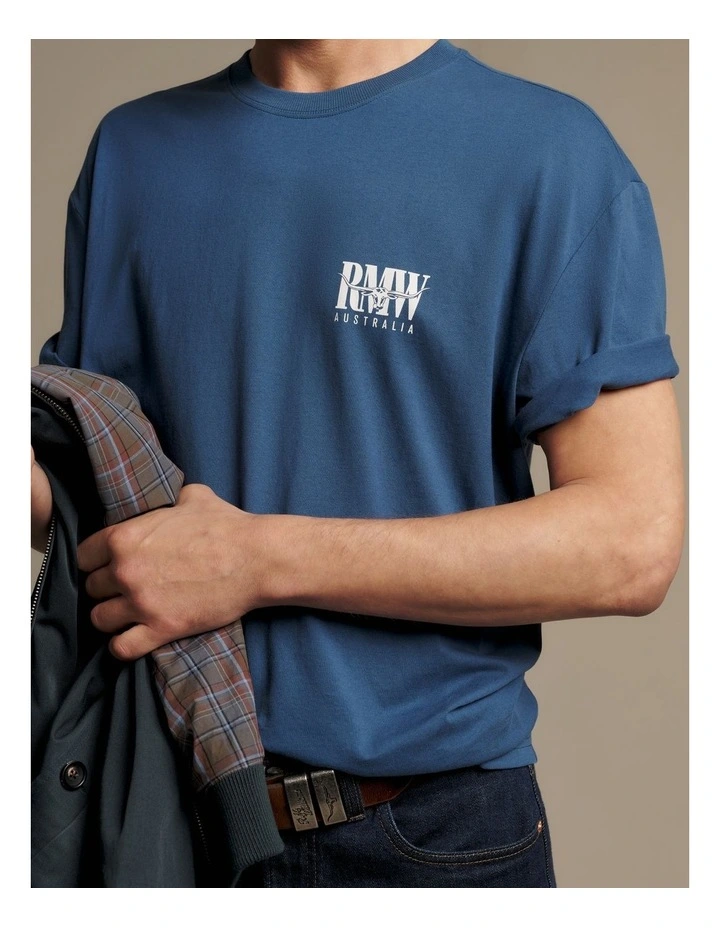 Classic RMW Tee in Mid Blue image 3