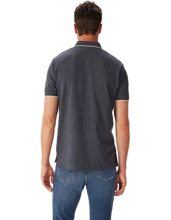 Percy Polo Navy Marle image 2