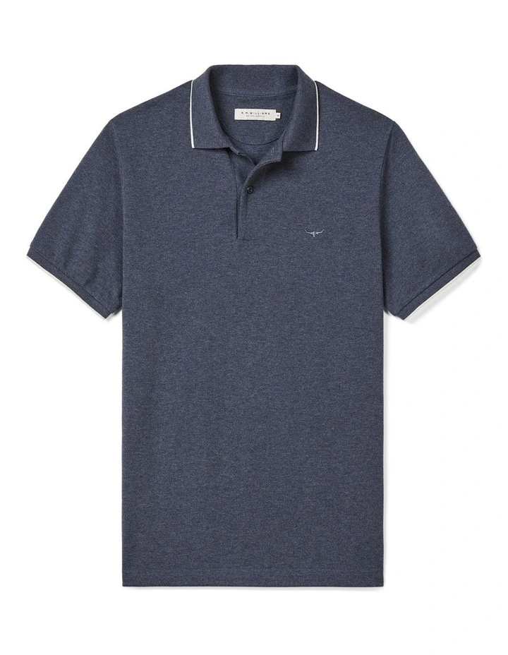 Percy Polo Navy Marle image 4
