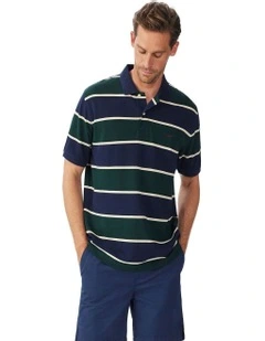 Bright Polo Navy Green Cream