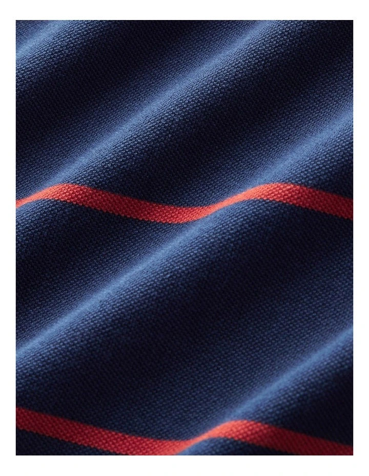 Ashfield Stripe Polo Vintage Blue image 5