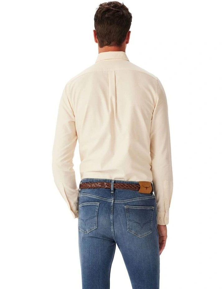 Regular Oxford Broadcloth Long Sleeve Shirt Peach image 2