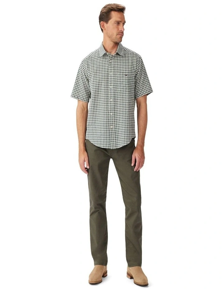 Johnson Short Sleeve Shirt Olive image 3