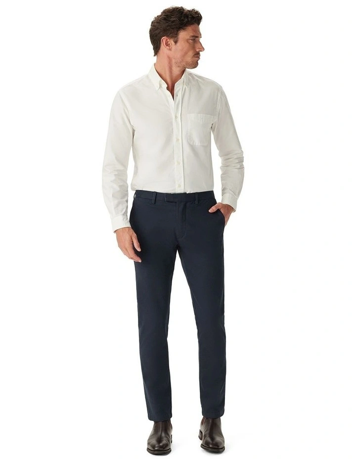 Collins Oxford Long Sleeve Shirt in White image 3