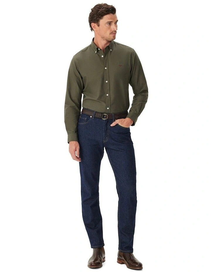 Clapton Oxford Shirt in Fatigue image 3