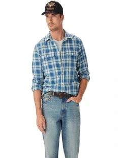Flinton Check Shirt in Sky