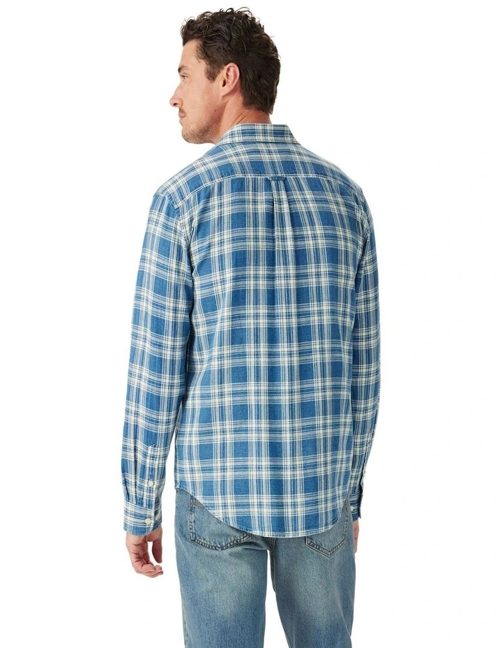Flinton Check Shirt in Sky image 2