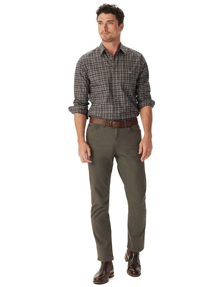 Warrah Poplin Check Shirt in Blackberry image 3