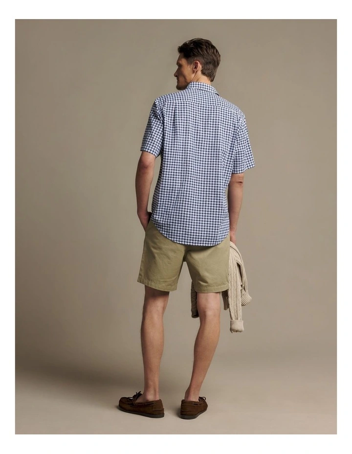 Johnson Check Short Sleeve Shirt in Navy image 2