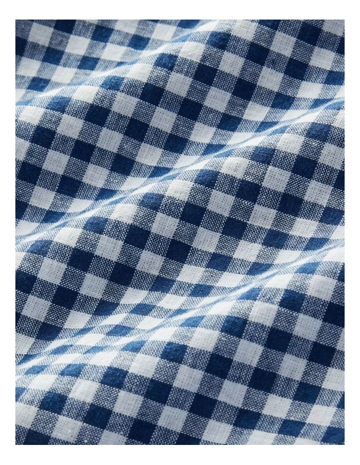 Johnson Check Short Sleeve Shirt in Navy image 5