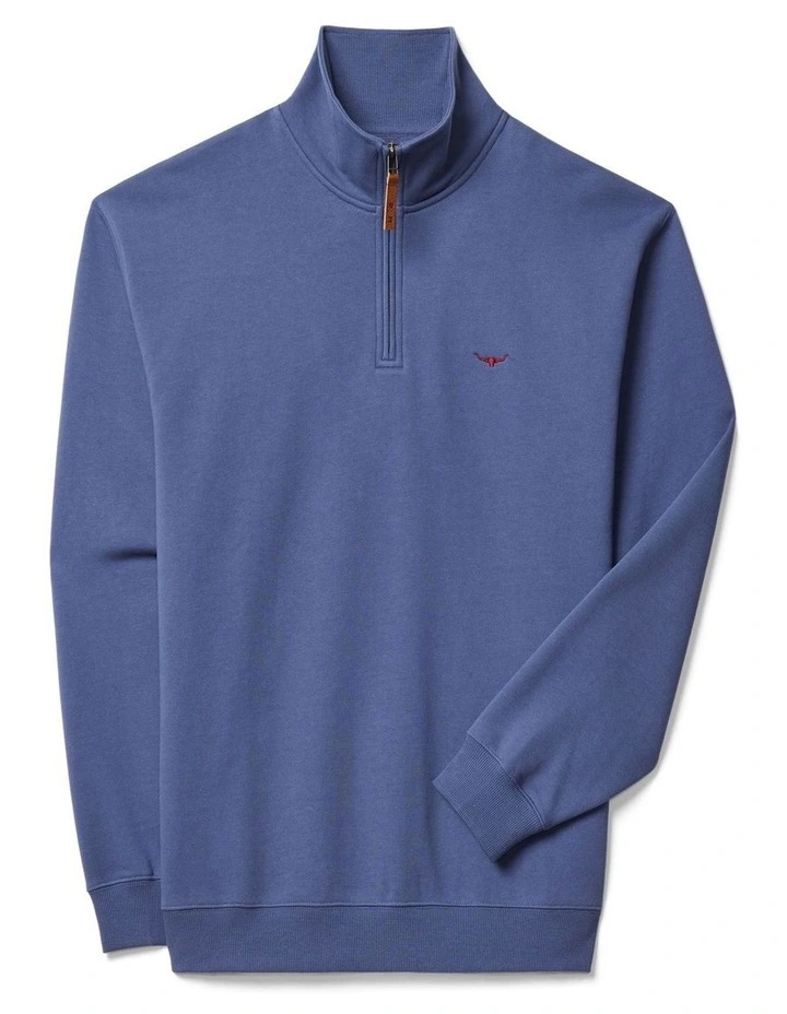 Mulyungarie 1/4 Zip Sweatshirt Blue image 4