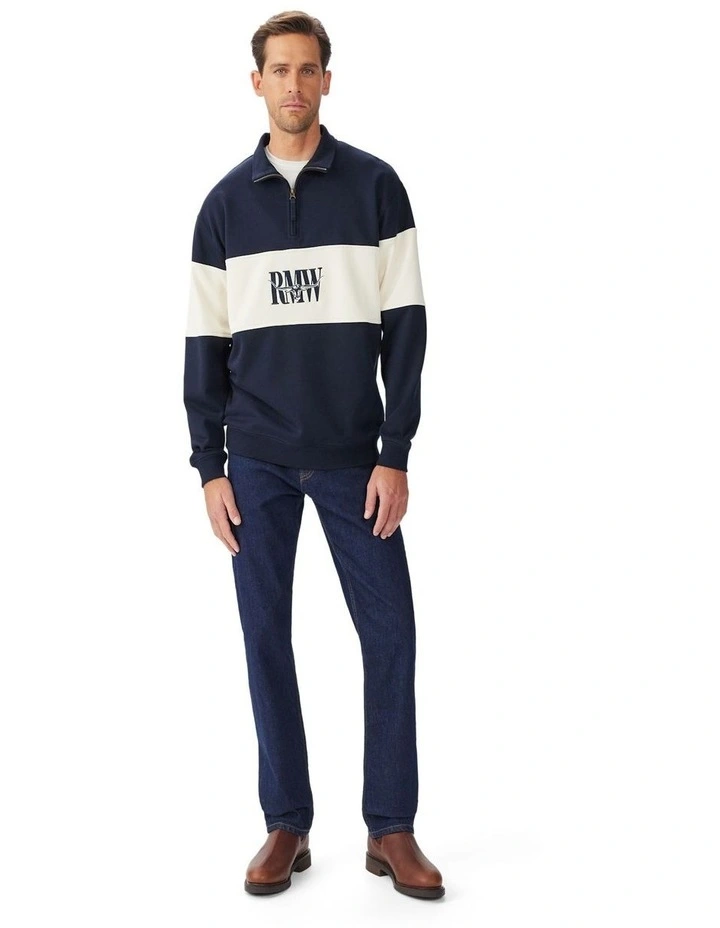 Heritage 1/4 Zip Sweatshirt Navy image 3