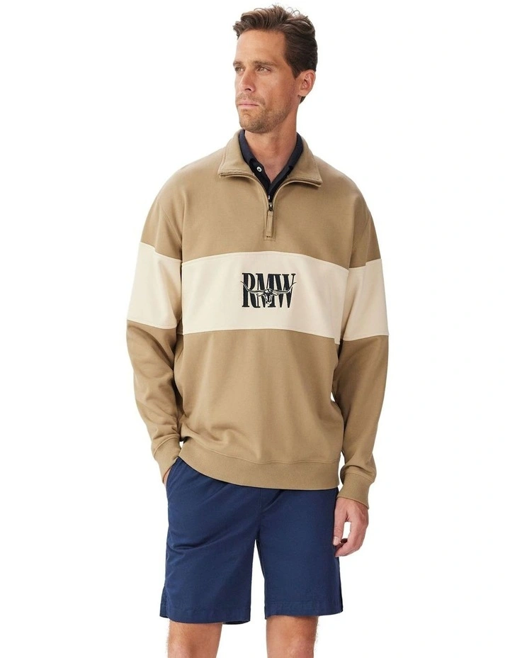 Heritage 1/4 Zip Sweatshirt Aubergine image 1