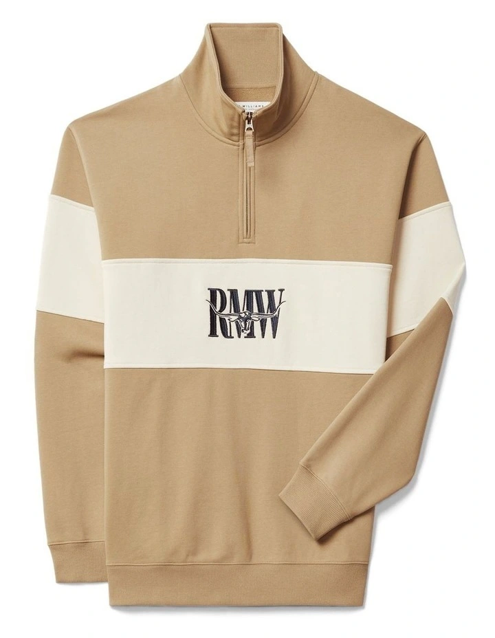 Heritage 1/4 Zip Sweatshirt Aubergine image 4