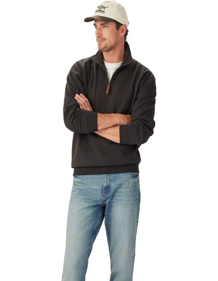 Mulyungarie 1/4 Zip Sweatshirt Charcoal image 1