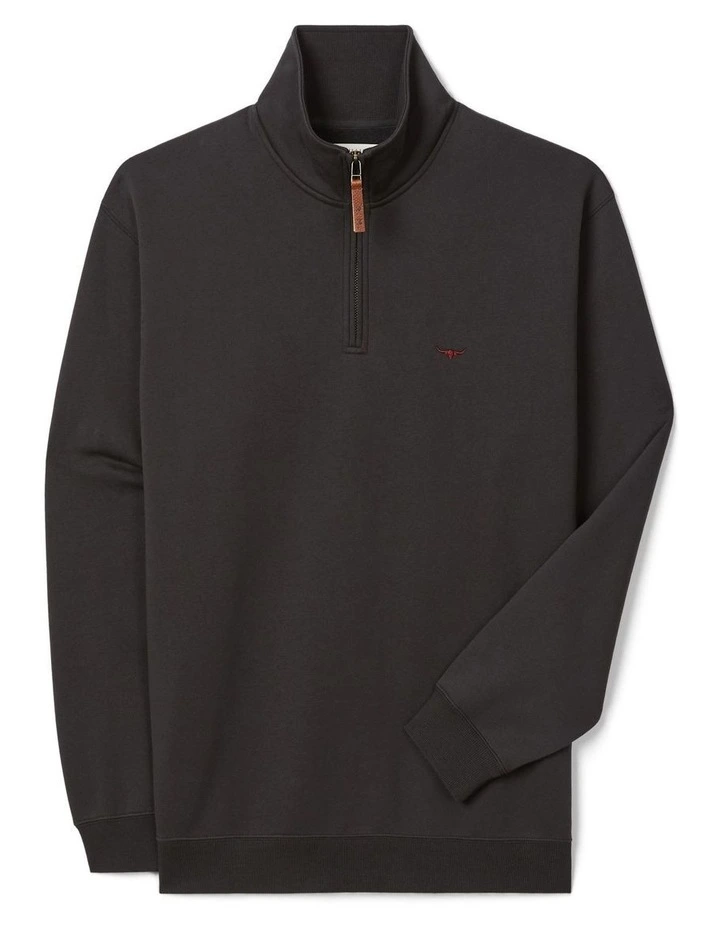 Mulyungarie 1/4 Zip Sweatshirt Charcoal image 4