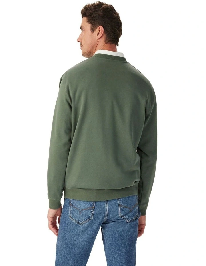 Heritage Crew Sweatshirt in Spruce Green image 2