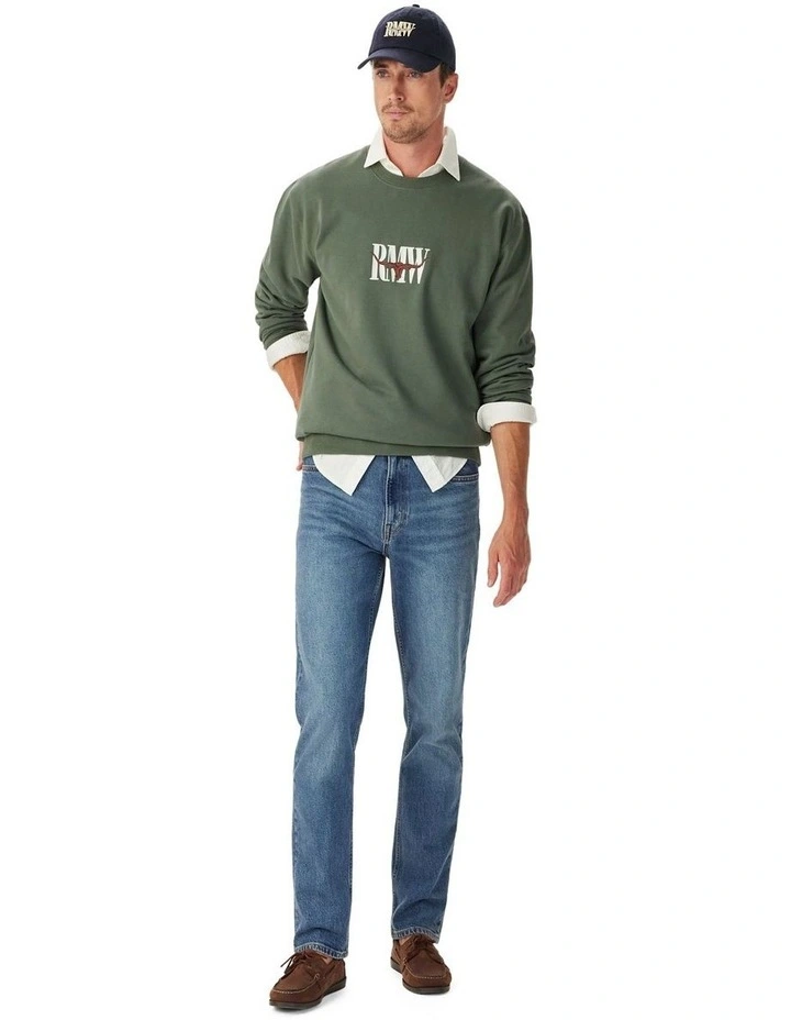 Heritage Crew Sweatshirt in Spruce Green image 3