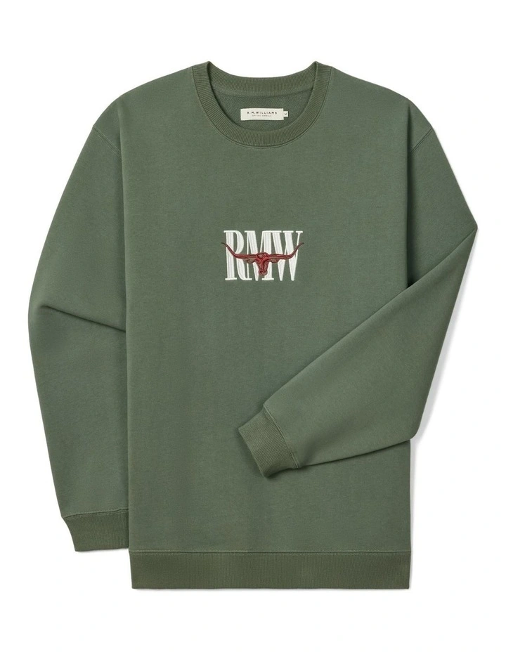 Heritage Crew Sweatshirt in Spruce Green image 4