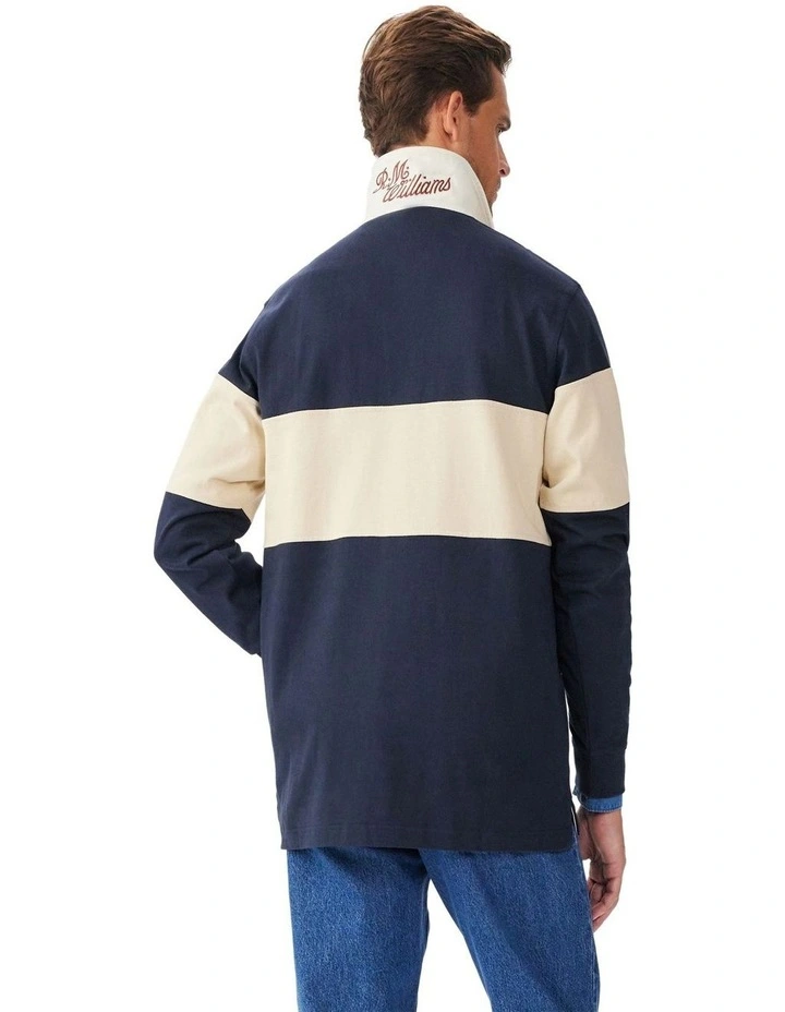 Heritage Panel Rugby in Navy Sand image 2