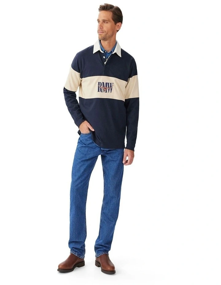 Heritage Panel Rugby in Navy Sand image 3