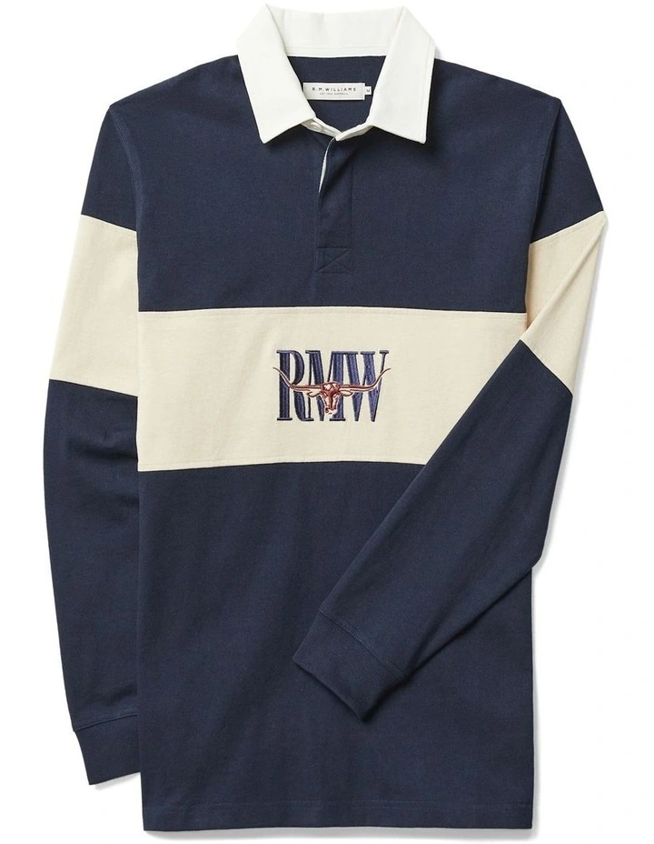 Heritage Panel Rugby in Navy Sand image 4