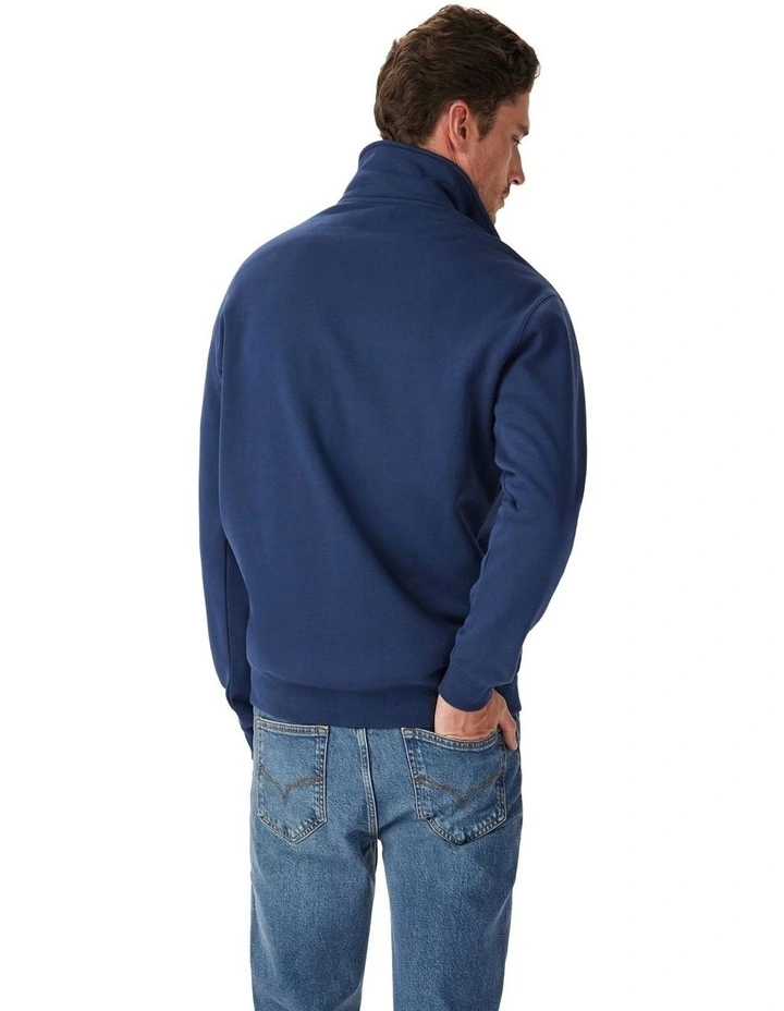 Mulyungarie 1/4 Zip Sweatshirt in Vintage Blue image 2