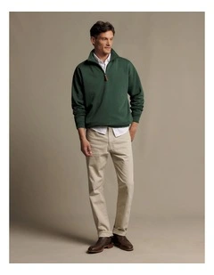 Mulyungarie Quarter Zip Sweatshirt in Pine