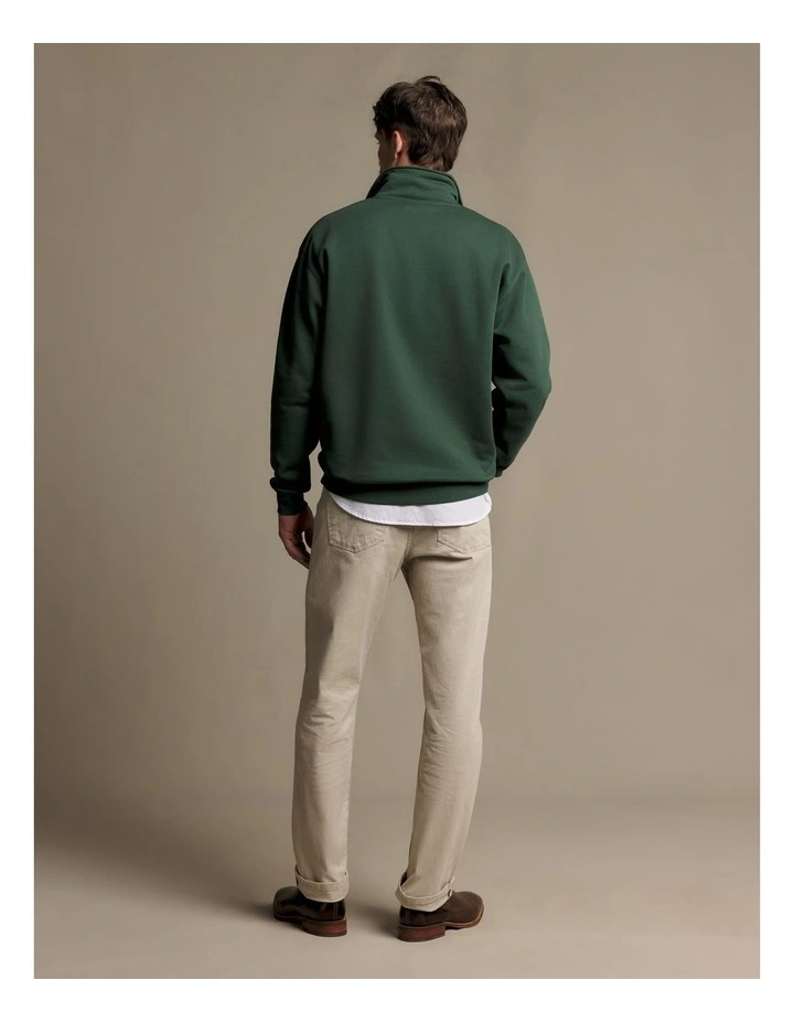 Mulyungarie Quarter Zip Sweatshirt in Pine image 2