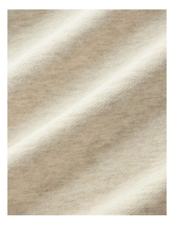 Mulyungarie Quarter Zip Sweat Top in Ecru Marle image 5