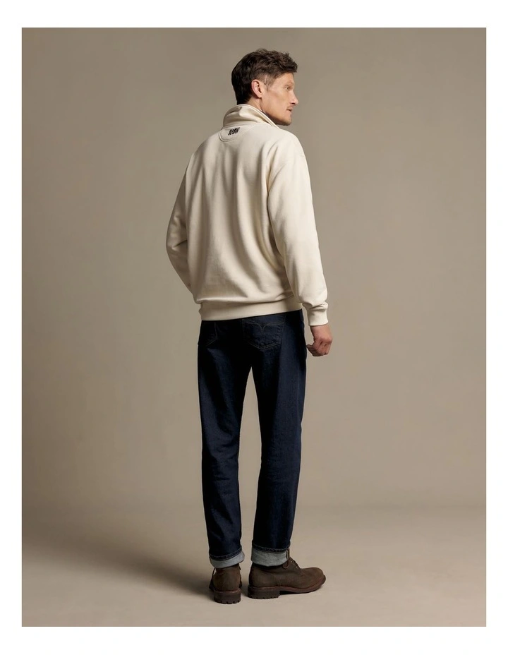 Classic RMW Quarter Zip Ecru image 2